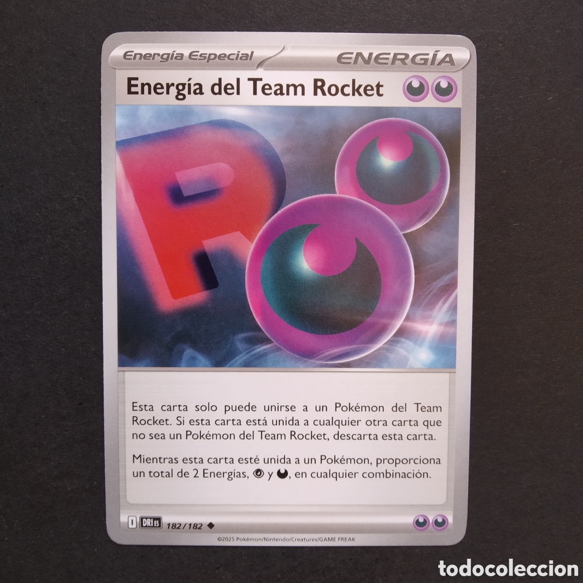 Trading cards: CARTA TCG - N&ordm; 182 - ENERG&Iacute;A DEL TEAM ROCKET - RIVALES PREDESTINADOS - POK&Eacute;MON - EN ESPA&Ntilde;OL