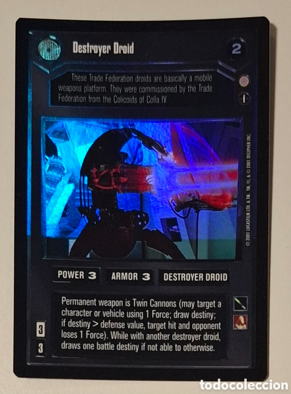 Trading cards: Star Wars ccg Destroyer Droid foil Reflections 3 Decipher