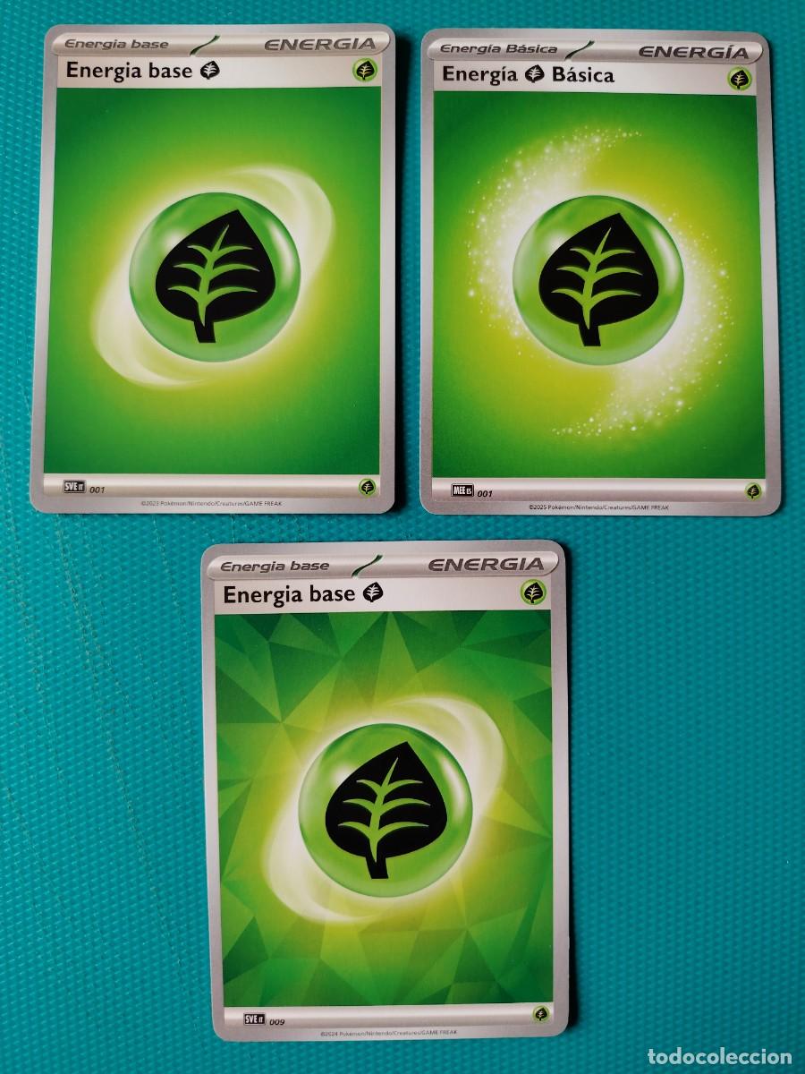 Trading cards: 3 CARTAS POKEMON EN ESPA&Ntilde;OL - ENERGIA 01 Y 09 - BASICA - ORIGINALES - NUEVAS MD MINT