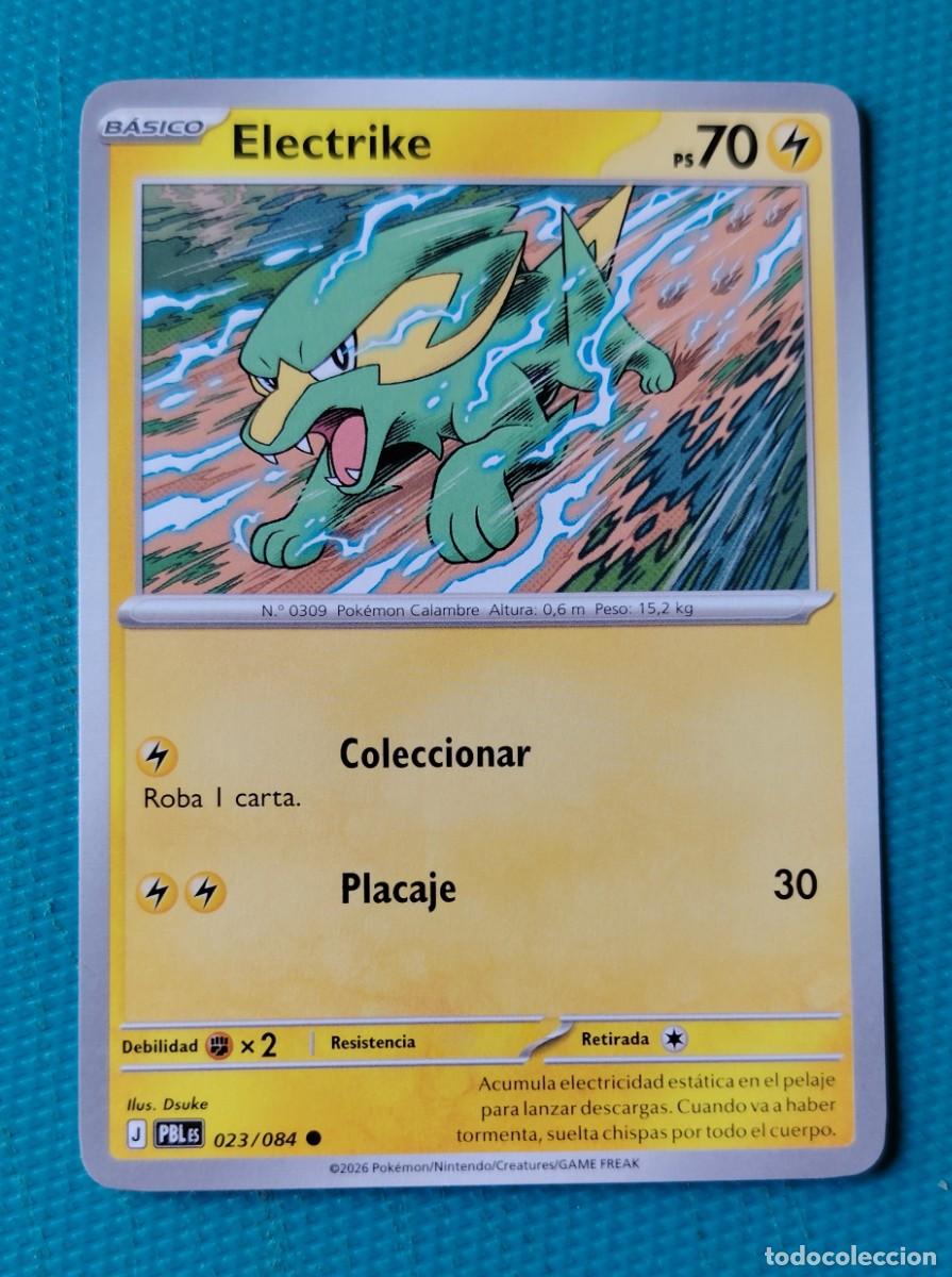 Trading cards: CARTA POKEMON EN ESPA&Ntilde;OL - ELECTRIKE 023 / 084 - BASICO - ORIGINAL - NUEVA MD MINT