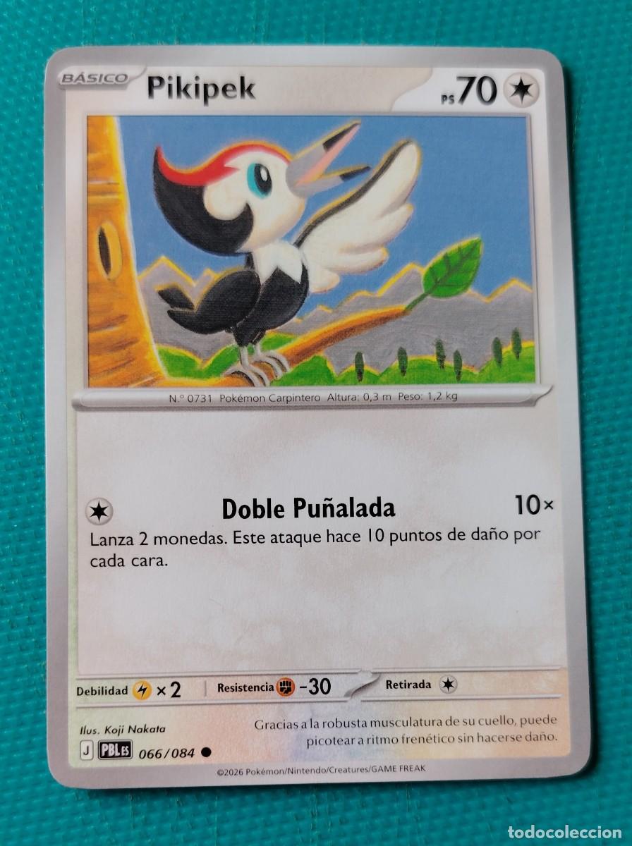 Trading cards: CARTA POKEMON EN ESPA&Ntilde;OL - PIKIPEK 066 / 084 - BASICO - ORIGINAL - NUEVA MD MINT