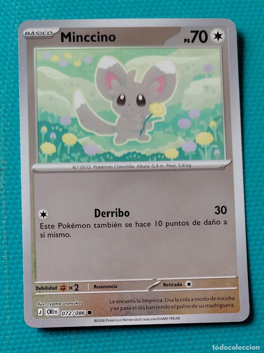 Trading cards: CARTA POKEMON EN ESPA&Ntilde;OL - MINCCINO 072 / 086 - BASICO - ORIGINAL - NUEVA MD MINT