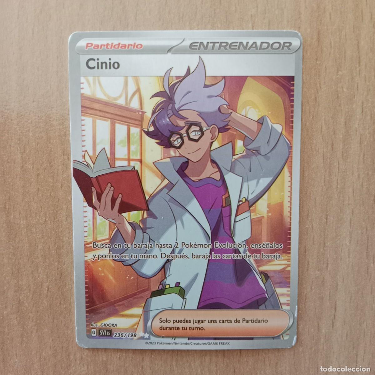 Trading cards: CINIO N&ordm; 236/198 - CARTA POK&Eacute;MON RARA ULTRA - ESCARLATA Y P&Uacute;RPURA (TCG) ENTRENADOR 2023