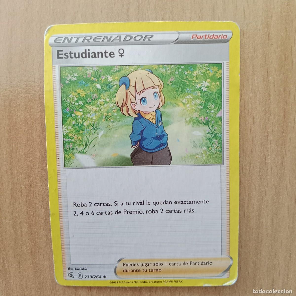 Trading cards: ESTUDIANTE ♀ N&ordm; 239/264 - CARTA POK&Eacute;MON - ESPADA Y ESCUDO (TCG) - GOLPE FUSI&Oacute;N - ENTRE. A&Ntilde;O 2021