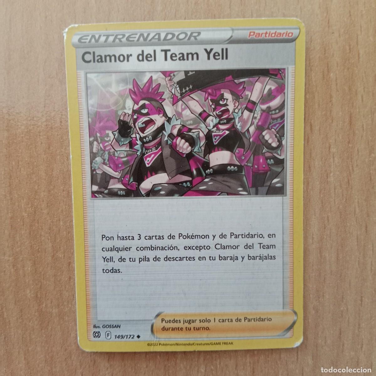 Trading cards: CLAMOR DEL TEAM YELL N&ordm; 149/172 - CARTA POK&Eacute;MON - ESPADA Y ESCUDO (TCG) ASTROS BRILL. - ENT. - 2022