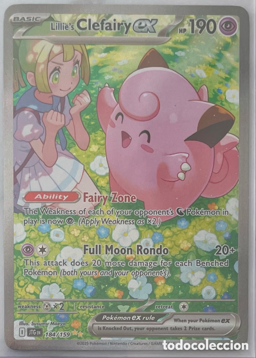 Trading cards: Carta Pok&eacute;mon Lillie&rsquo;s Clefairy EX 184/159
