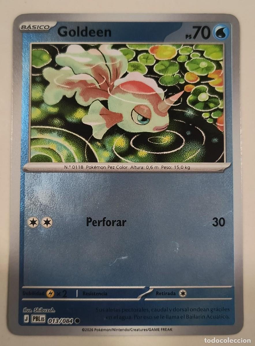 Trading cards: CARTA POKEMON GOLDEEN 13/84 - ESPA&Ntilde;OL - REVERSE - COLECCION OSCURIDAD ABSOLUTA - TRADING CARDS