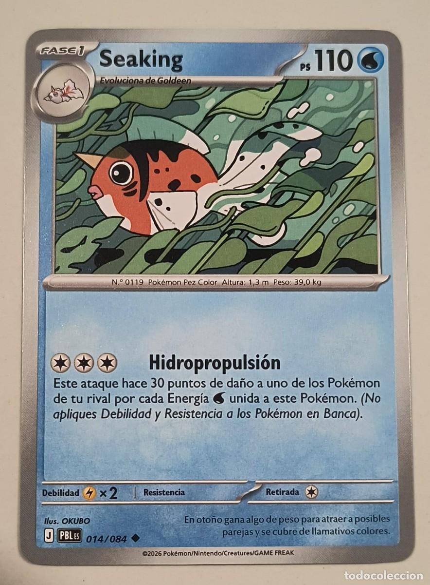 Trading cards: CARTA POKEMON SEAKING 14/84 - ESPA&Ntilde;OL - COLECCION OSCURIDAD ABSOLUTA - TRADING CARDS