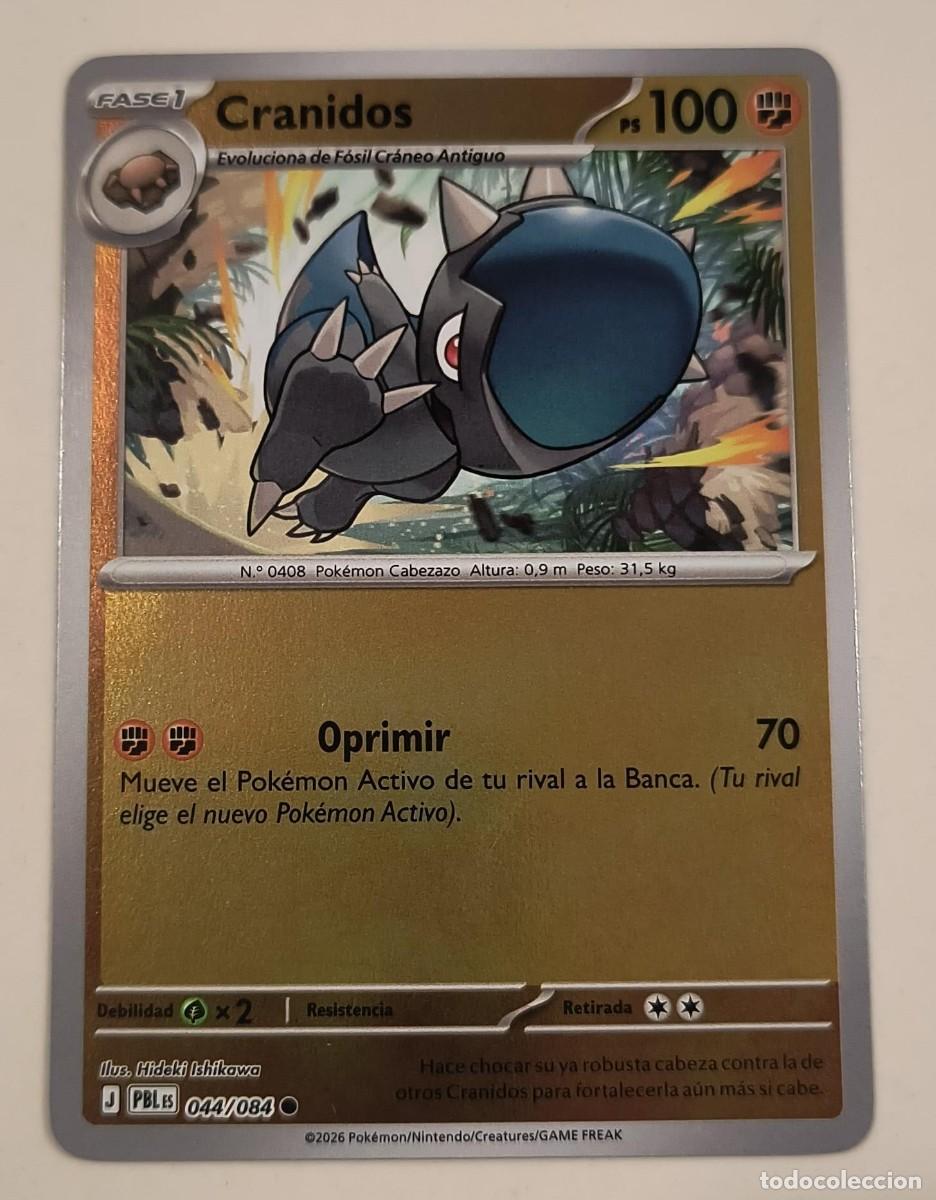 Trading cards: CARTA POKEMON CRANIDOS 44/84 - ESPA&Ntilde;OL - REVERSE - COLECCION OSCURIDAD ABSOLUTA - TRADING CARDS