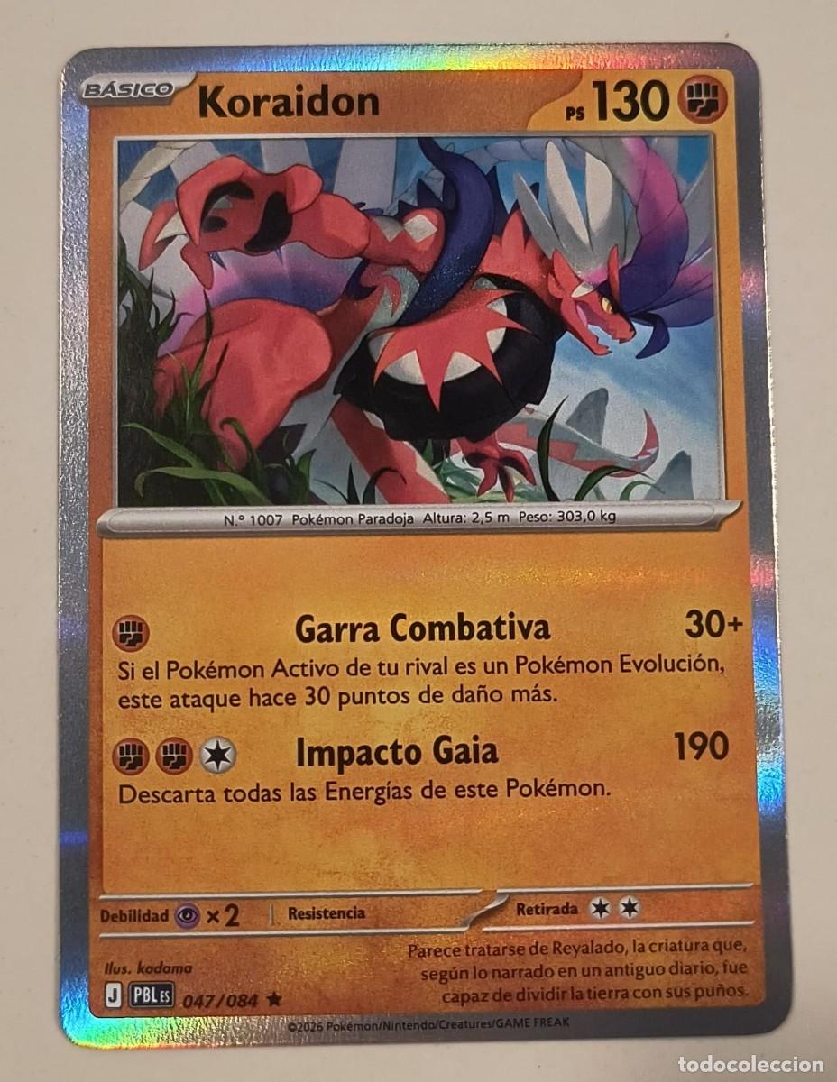 Trading cards: CARTA POKEMON KORAIDON 47/84 - ESPA&Ntilde;OL - HOLO - COLECCION OSCURIDAD ABSOLUTA - TRADING CARDS