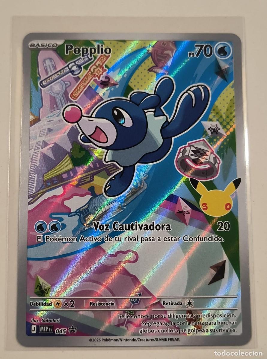 Trading cards: CARTA POKEMON POPPLIO PROMO 45 - ESPA&Ntilde;OL - ART - FIRST PARTNER - TRADING CARDS