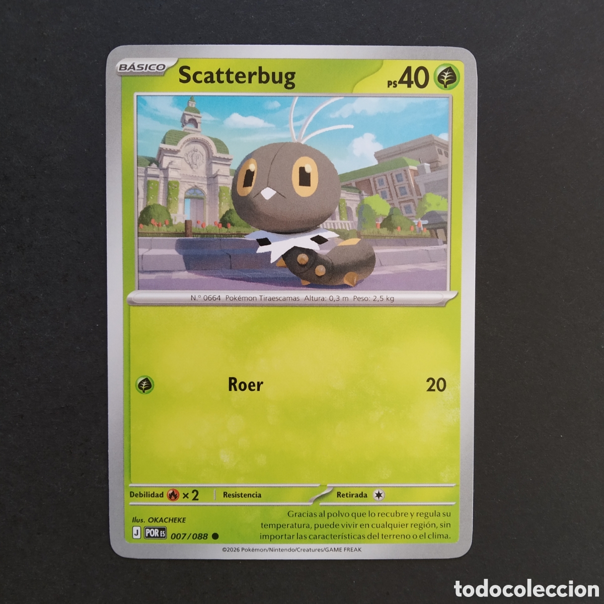 Cartes &agrave; &Eacute;changer: CARTA TCG - N&ordm; 007 - SCATTERBUG - EQUILIBRIO PERFECTO - POK&Eacute;MON - EN ESPA&Ntilde;OL
