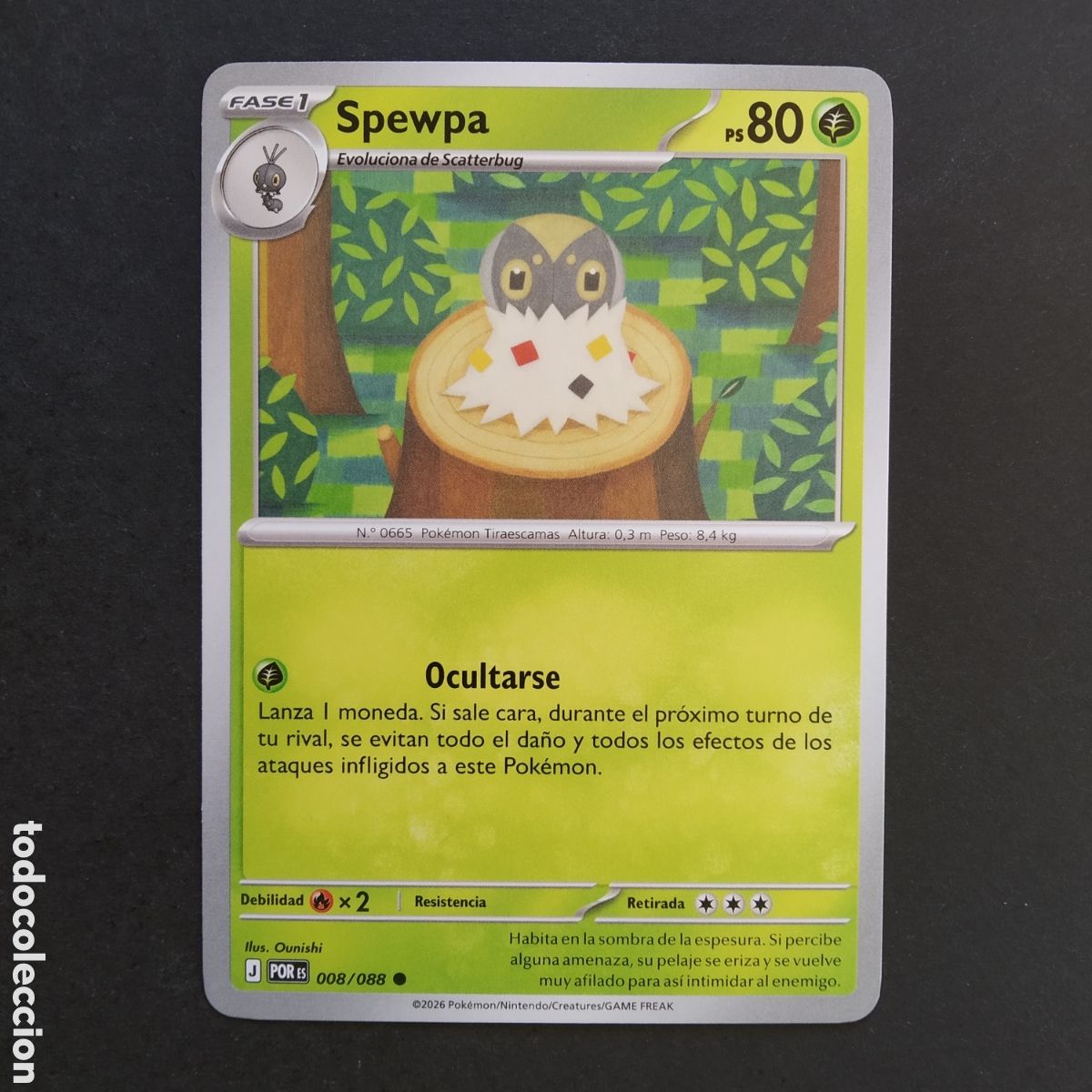 Cartes &agrave; &Eacute;changer: CARTA TCG - N&ordm; 008 - SPEWPA - EQUILIBRIO PERFECTO - POK&Eacute;MON - EN ESPA&Ntilde;OL
