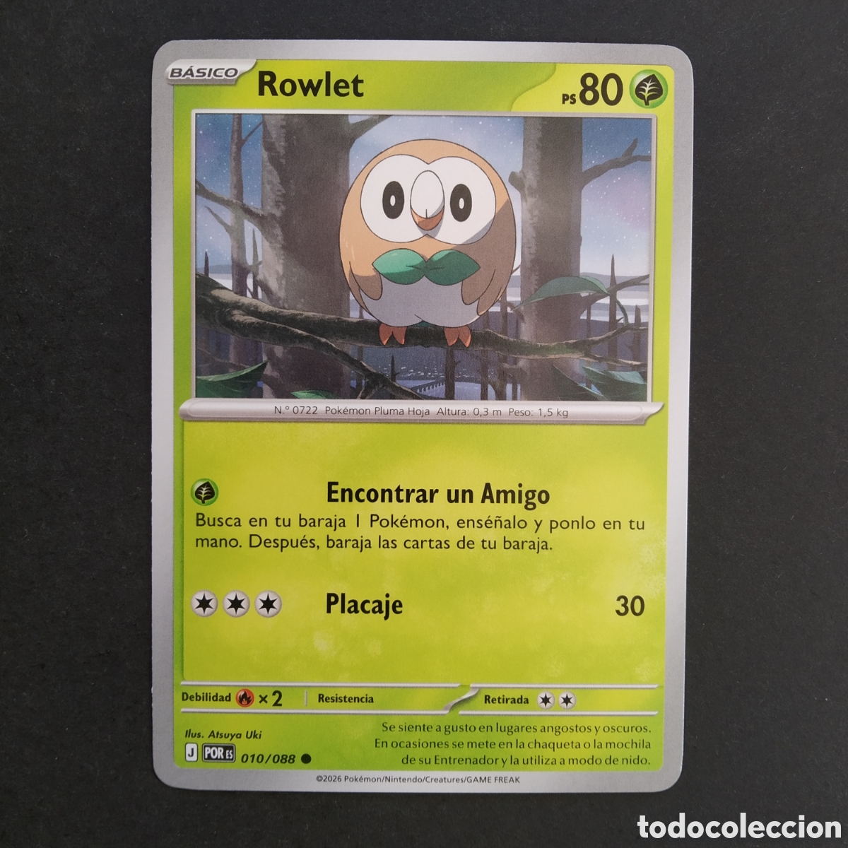 Trading cards: CARTA TCG - N&ordm; 010 - ROWLET - EQUILIBRIO PERFECTO - POK&Eacute;MON - EN ESPA&Ntilde;OL