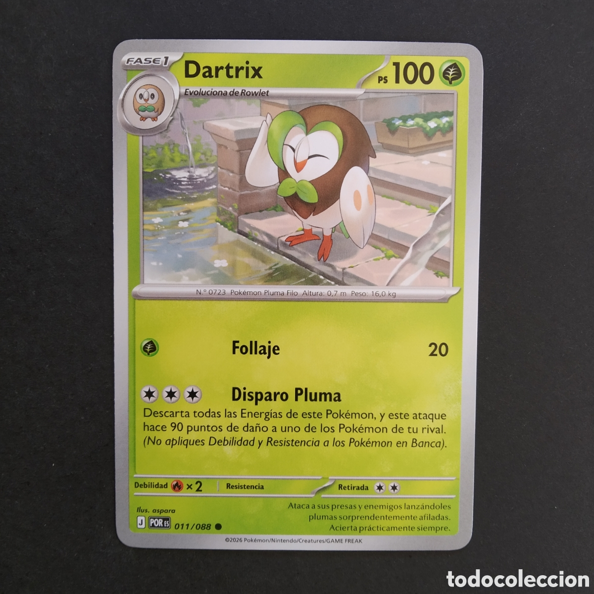 Trading cards: CARTA TCG - N&ordm; 011 - DARTRIX - EQUILIBRIO PERFECTO - POK&Eacute;MON - EN ESPA&Ntilde;OL