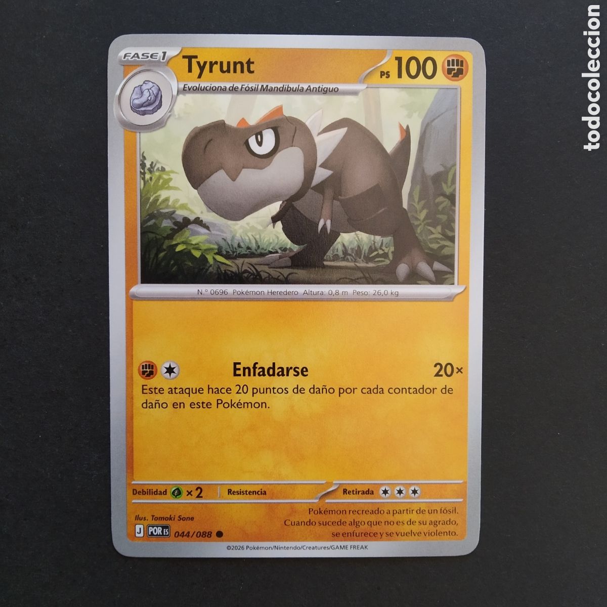 Trading cards: CARTA TCG - N&ordm; 044 - TYRUNT - EQUILIBRIO PERFECTO - POK&Eacute;MON - EN ESPA&Ntilde;OL