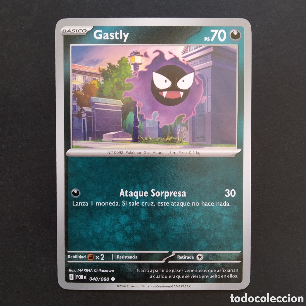 Trading cards: CARTA TCG - N&ordm; 048 - GASTLY - EQUILIBRIO PERFECTO - POK&Eacute;MON - EN ESPA&Ntilde;OL