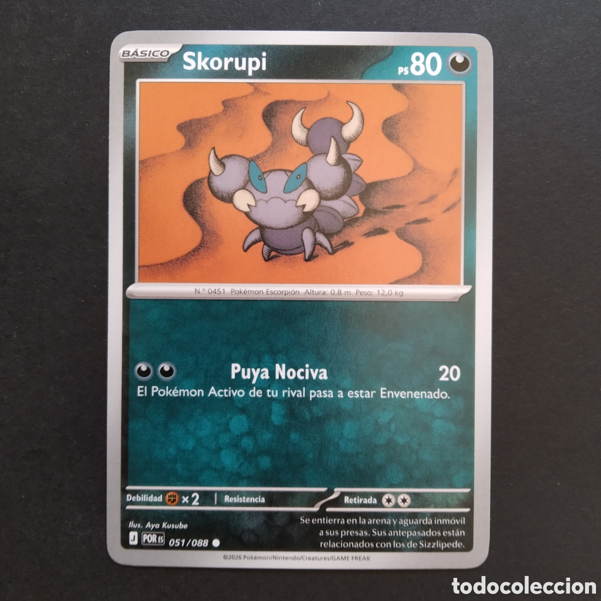 Trading cards: CARTA TCG - N&ordm; 051 - SKORUPI - EQUILIBRIO PERFECTO - POK&Eacute;MON - EN ESPA&Ntilde;OL
