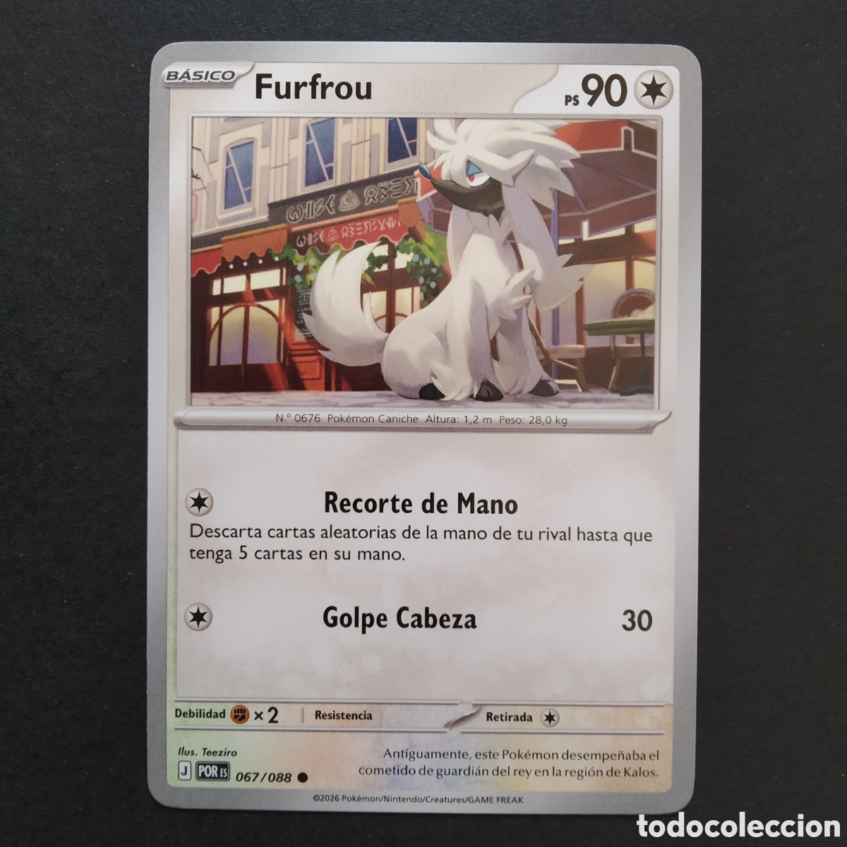 Trading Cards: CARTA TCG - N&ordm; 067 - FURFROU - EQUILIBRIO PERFECTO - POK&Eacute;MON - EN ESPA&Ntilde;OL