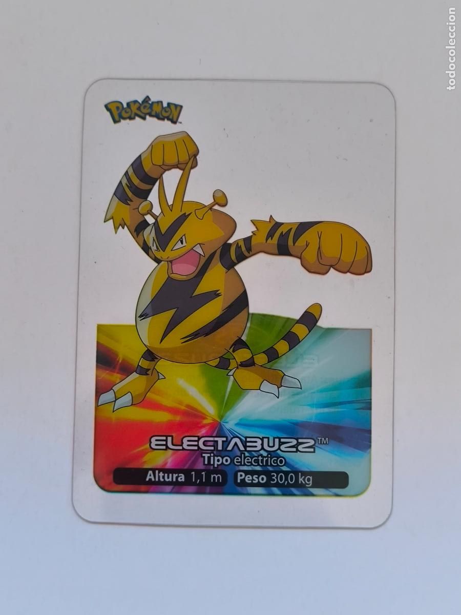 Trading cards: POKEMON LAMINCARDS - N&ordm; 125 ELECTABUZZ - CARD / CARTA - EDIBAS 2005 - ESPA&Ntilde;OL (Z7A1)