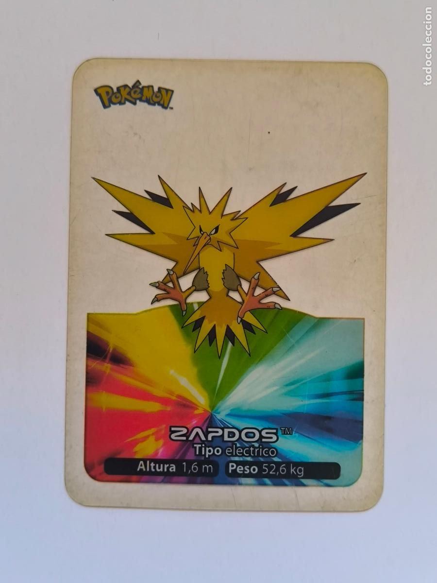 Trading cards: POKEMON LAMINCARDS - N&ordm; 145 ZAPDOS - CARD / CARTA - EDIBAS 2005 - ESPA&Ntilde;OL (Z7A1)
