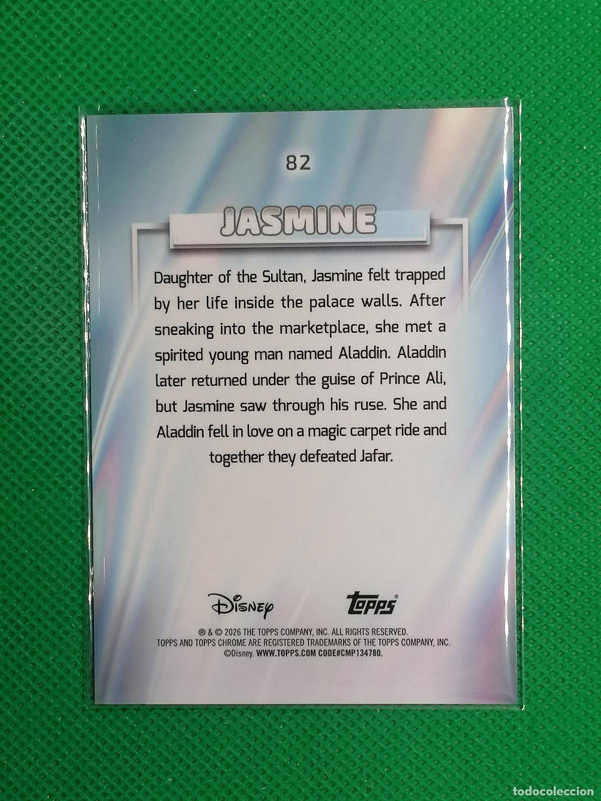 Trading cards: 82 JASMINE ⚽ TOPPS CHROME DISNEY 2026 ⚽ - Foto 2