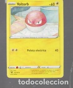 Trading cards: CROMOS DE POK&Eacute;MON BASICVOLTORB - PS 60 - N&ordm; 100 DEL A&Ntilde;O 2020