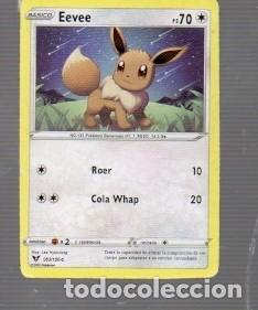 Trading cards: CROMOS DE POK&Eacute;MON BASICO EEVEE - PS 70 - N&ordm; 133 DEL A&Ntilde;O 2020