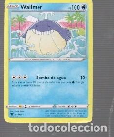 Trading cards: CROMOS DE POK&Eacute;MON BASICO WAILMER - PS 100 - N&ordm; 320 DEL A&Ntilde;O 2020