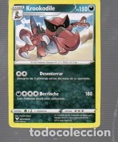 Trading cards: CROMOS DE POK&Eacute;MON FASE 2 KROOKODILE - PS 150- N&ordm; 553 DEL A&Ntilde;O 2020