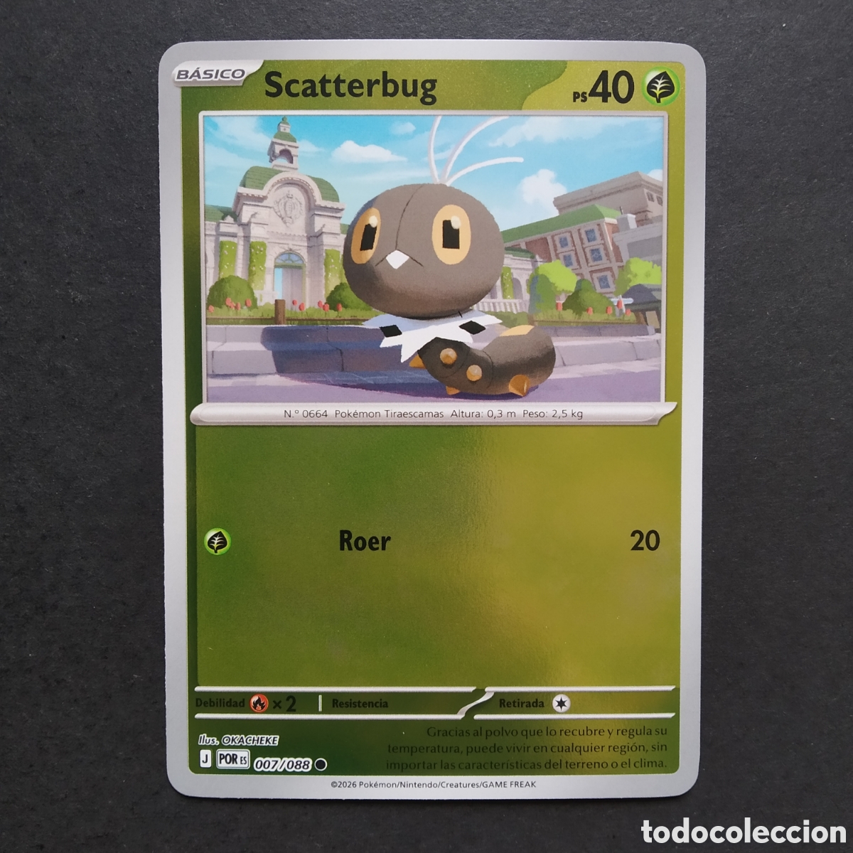Trading cards: CARTA TCG - N&ordm; 007 - SCATTERBUG (HOLOGRAFICA) - EQUILIBRIO PERFECTO - POK&Eacute;MON - EN ESPA&Ntilde;OL