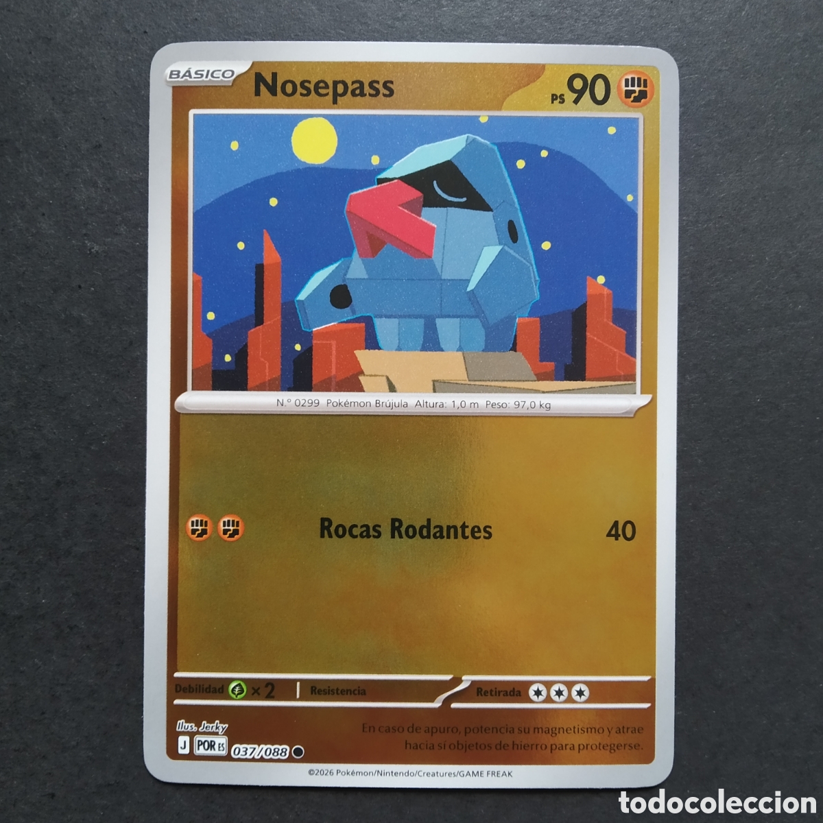 Trading cards: CARTA TCG - N&ordm; 037 - NOSEPASS (HOLOGRAFICA) - EQUILIBRIO PERFECTO - POK&Eacute;MON - EN ESPA&Ntilde;OL