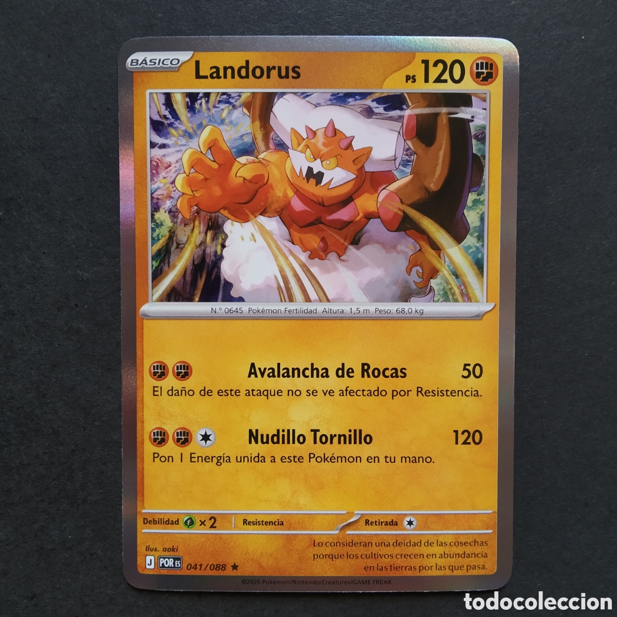 Trading cards: CARTA TCG - N&ordm; 041 - LANDORUS (REVERSE HOLO) - EQUILIBRIO PERFECTO - POK&Eacute;MON - EN ESPA&Ntilde;OL