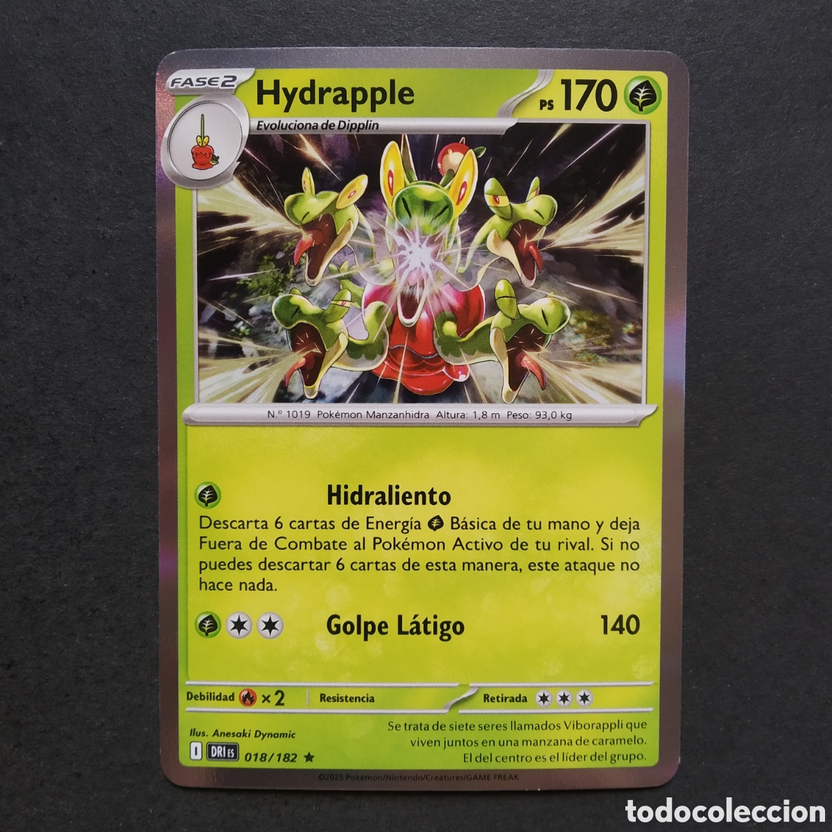 Trading cards: CARTA TCG - N&ordm; 018 - HYDRAPPLE (REVERSE HOLO) - RIVALES PREDESTINADOS - POK&Eacute;MON - EN ESPA&Ntilde;OL