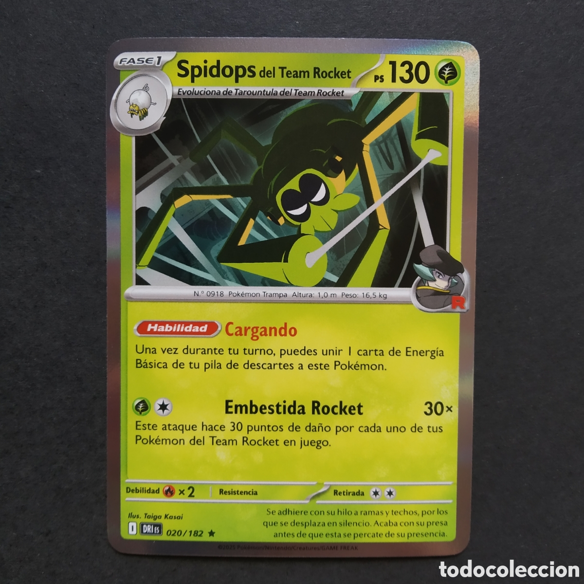 Trading cards: CARTA TCG - N&ordm; 020 - SPIDOPS DEL TR (REVERSE HOLO) - RIVALES PREDESTINADOS - POK&Eacute;MON - EN ESPA&Ntilde;OL