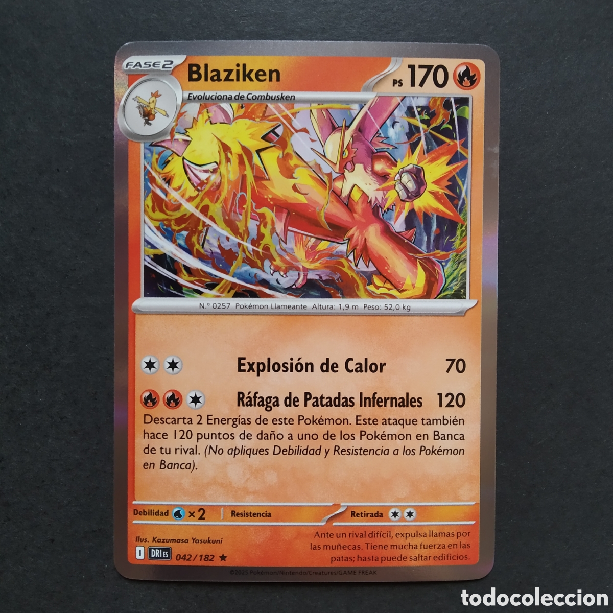 Trading cards: CARTA TCG - N&ordm; 042 - BLAZIKEN (REVERSE HOLO)- RIVALES PREDESTINADOS - POK&Eacute;MON - EN ESPA&Ntilde;OL