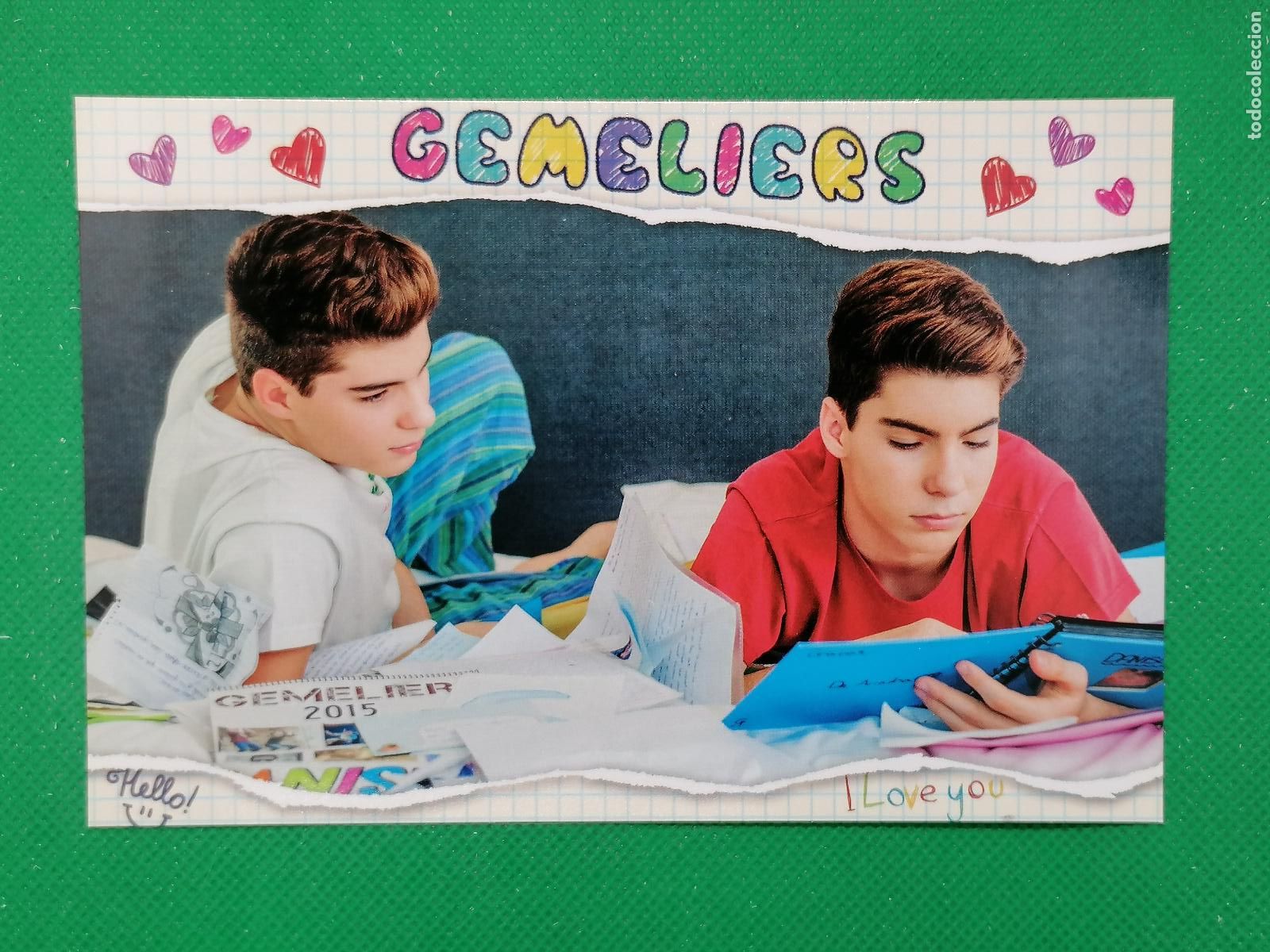 Trading cards: 70 GEMELIERS PHOTOCARD LAMINCARD POSTALCARD ⚽ PANINI PEP&acute;S MUSIC GROUP 15 2015 ⚽