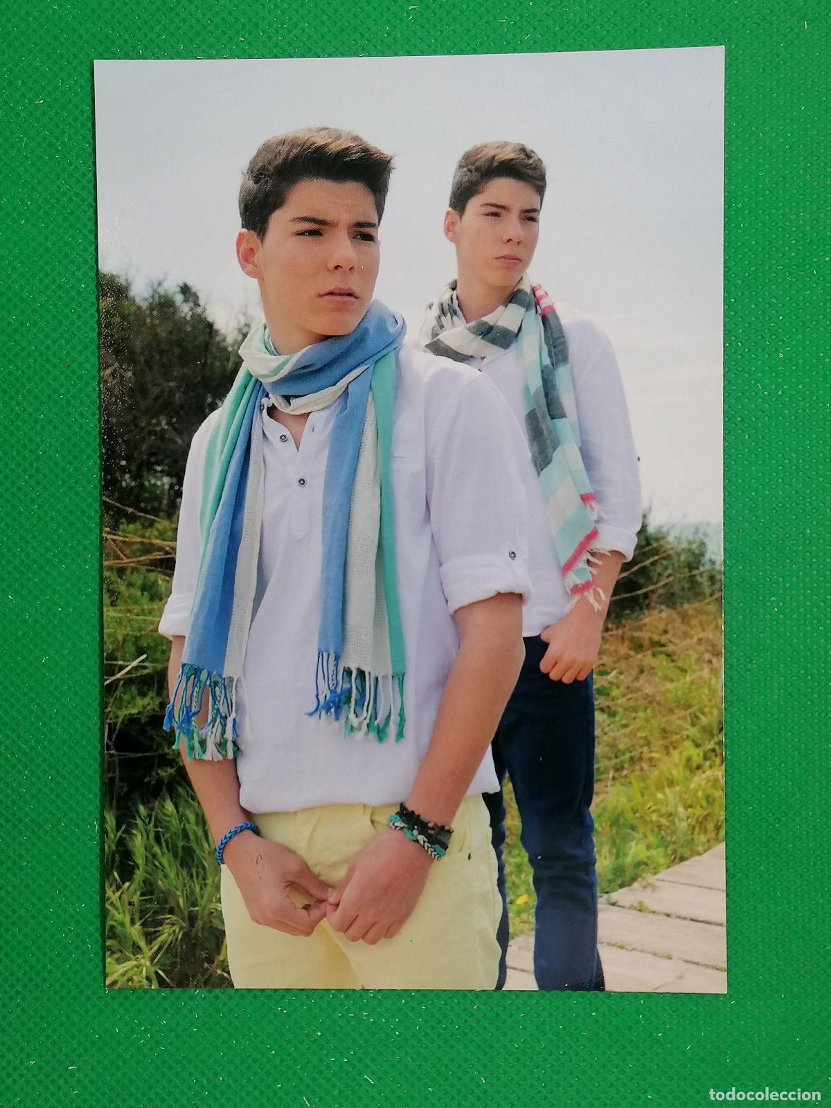 Trading cards: 6 GEMELIERS PHOTOCARD LAMINCARD POSTALCARD ⚽ PANINI PEP&acute;S MUSIC GROUP 15 2015 ⚽
