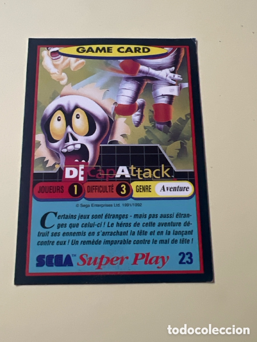 Trading cards: C5417. 1991 PANINI CROMO TRADING CARD VIDEOJUEGOS SEGA SUPER PLAY VIDEO GAMES 23 DECAPATTACK