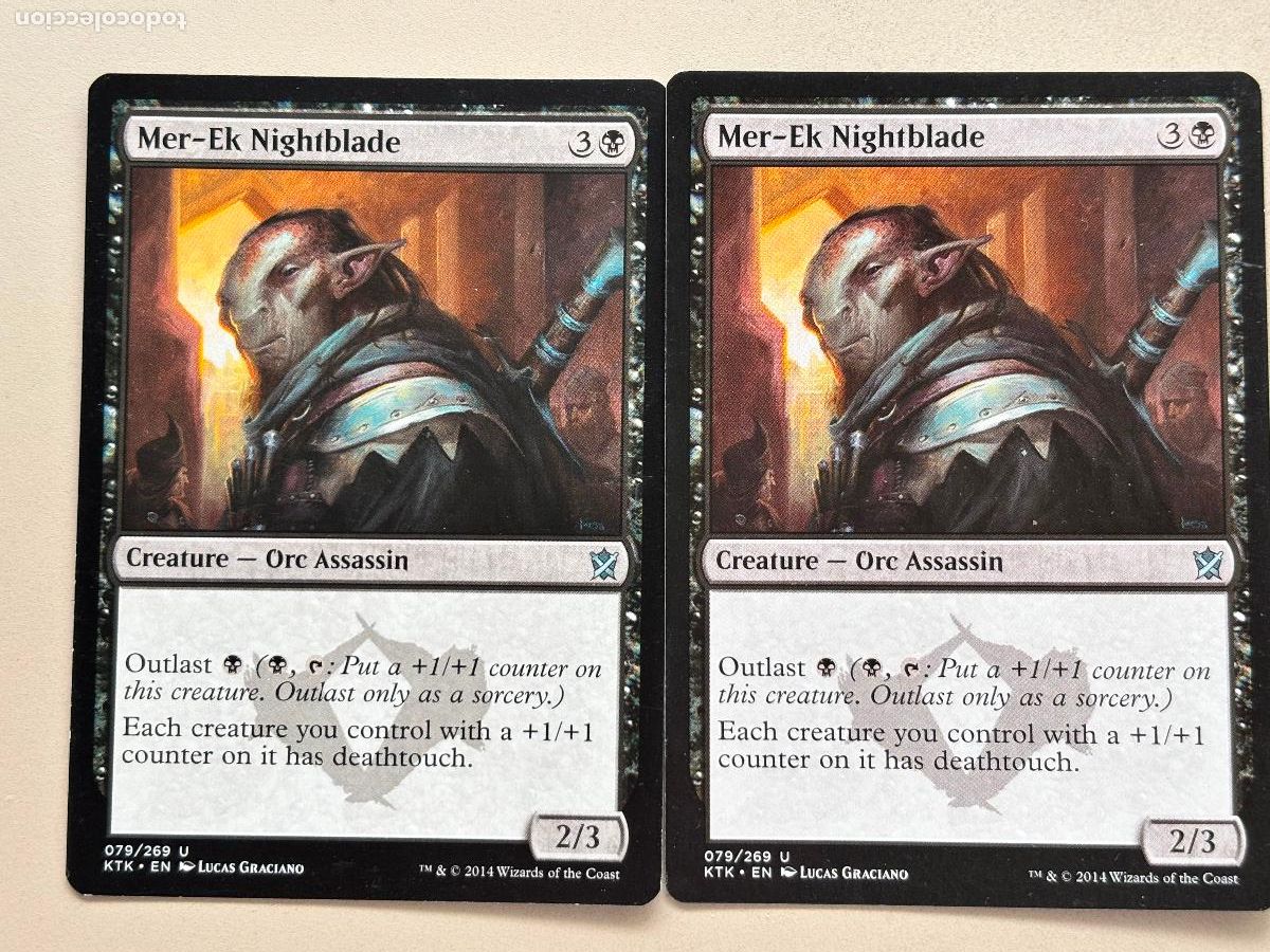 Trading cards: MAGIC THE GATHERING - MER-EK NIGHTBLADE x 2 ( KHANS OF TARKIR )