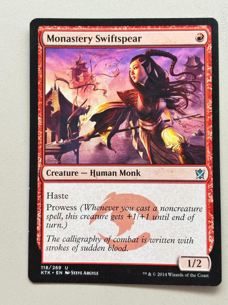 Trading cards: MAGIC THE GATHERING - MONASTERY SWIFTSPEAR ( KHANS OF TARKIR )
