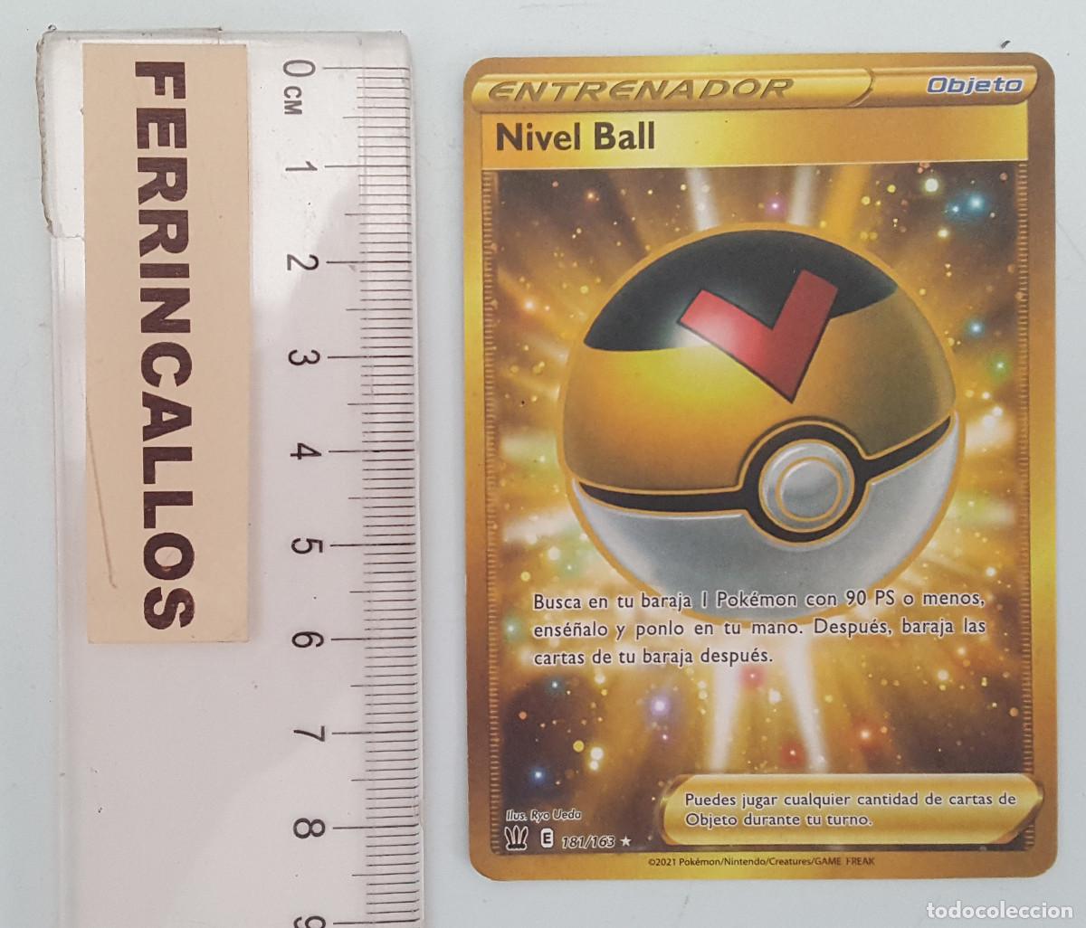 Trading cards: CARTA POKEMON NIVEL BALL ENTRENADOR OBJETO Estilos de Combate 181/163 Rare Holo