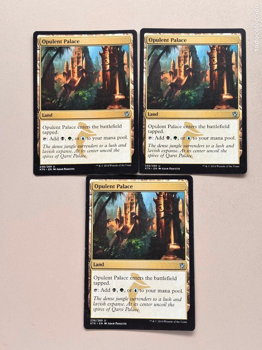 Trading cards: MAGIC THE GATHERING - OPULENT PALACE x 3 ( KHANS OF TARKIR )