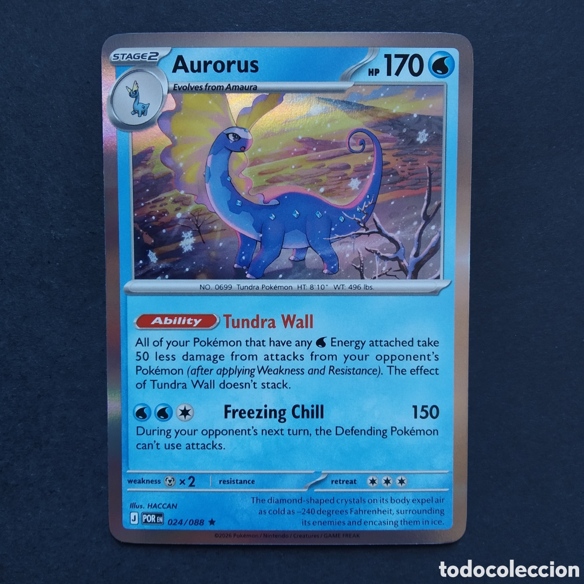Trading cards: CARTA TCG - N&ordm; 024 - AURORUS (REVERSE HOLO) - PERFECT ORDER - POK&Eacute;MON - EN INGL&Eacute;S