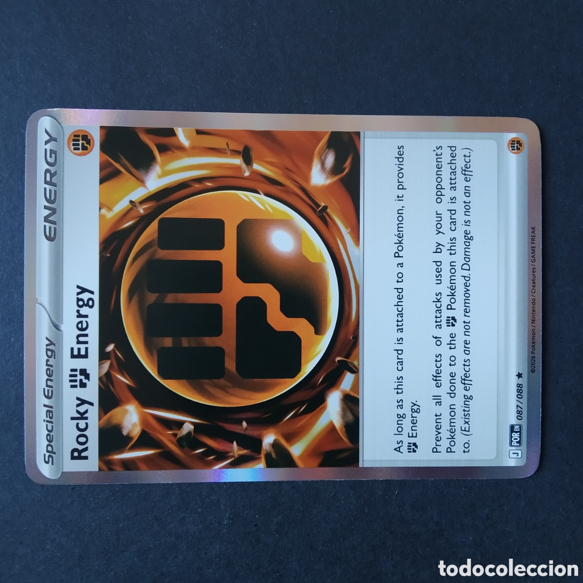 Trading cards: CARTA TCG - N&ordm; 087 - ROCKY ENERGY (REVERSE HOLO) - PERFECT ORDER - POK&Eacute;MON - EN INGL&Eacute;S