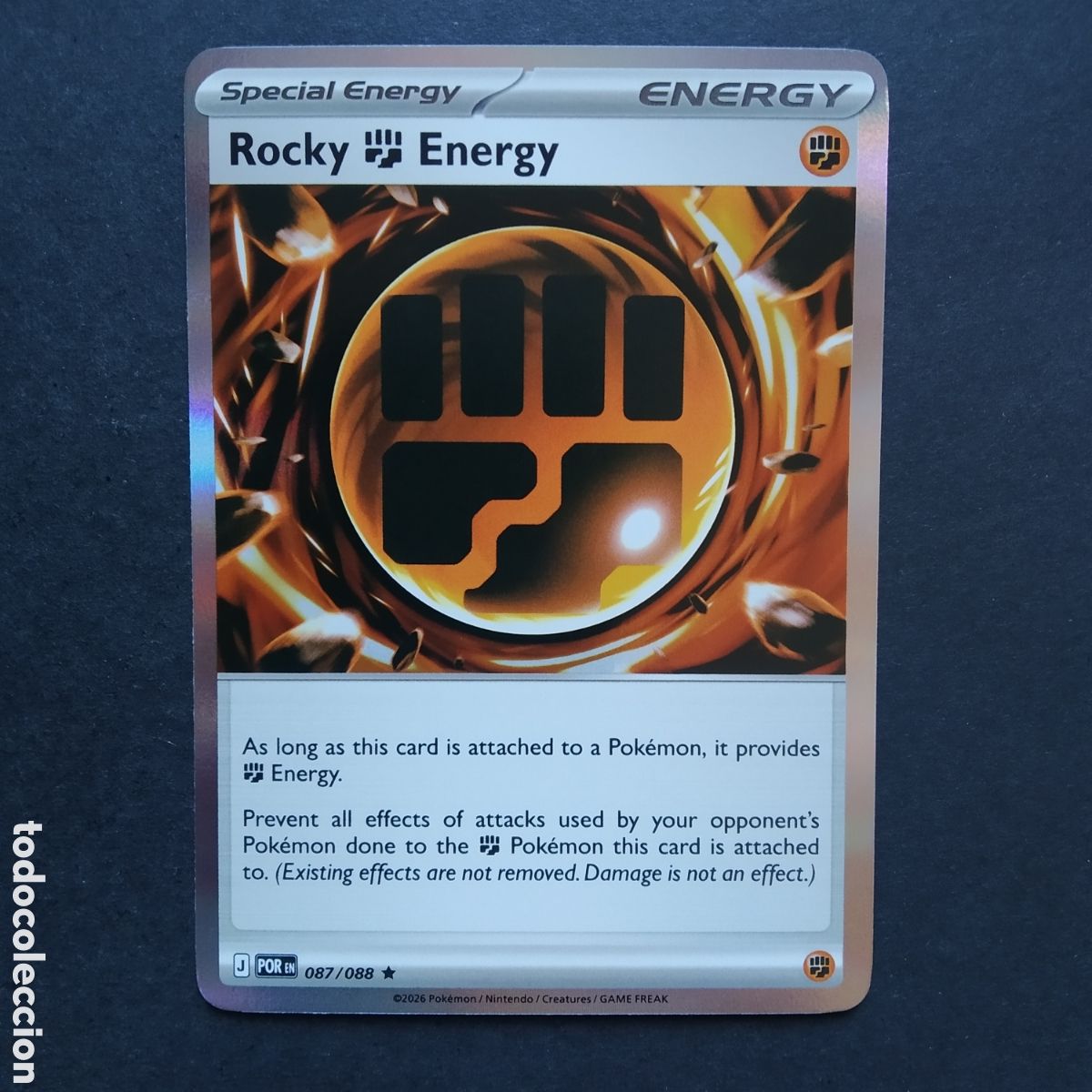 Trading cards: CARTA TCG - N&ordm; 087 - ROCKY ENERGY (REVERSE HOLO) - PERFECT ORDER - POK&Eacute;MON - EN INGL&Eacute;S
