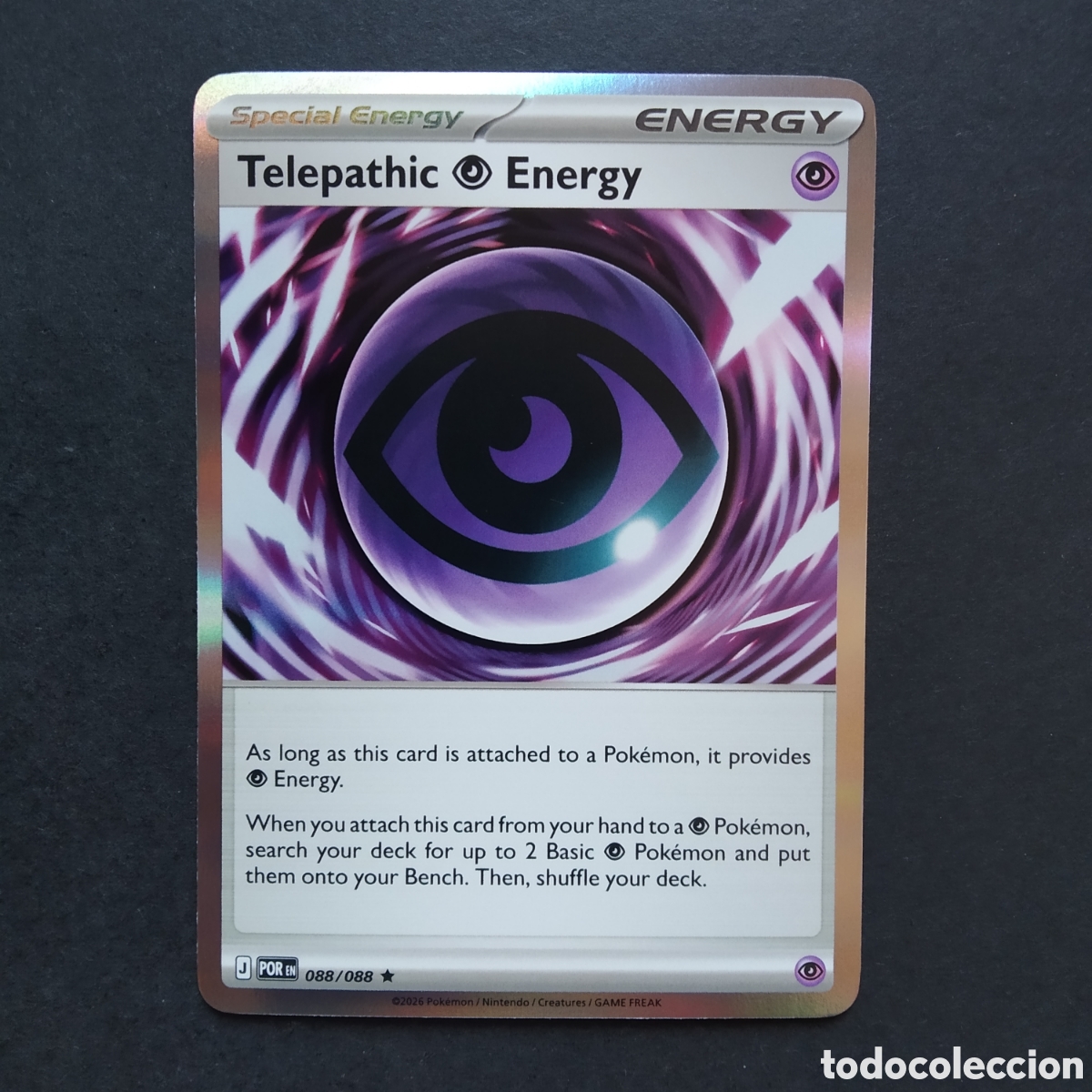 Trading cards: CARTA TCG - N&ordm; 088 - TELEPATHIC ENERGY (REVERSE HOLO) - PERFECT ORDER - POK&Eacute;MON - EN INGL&Eacute;S