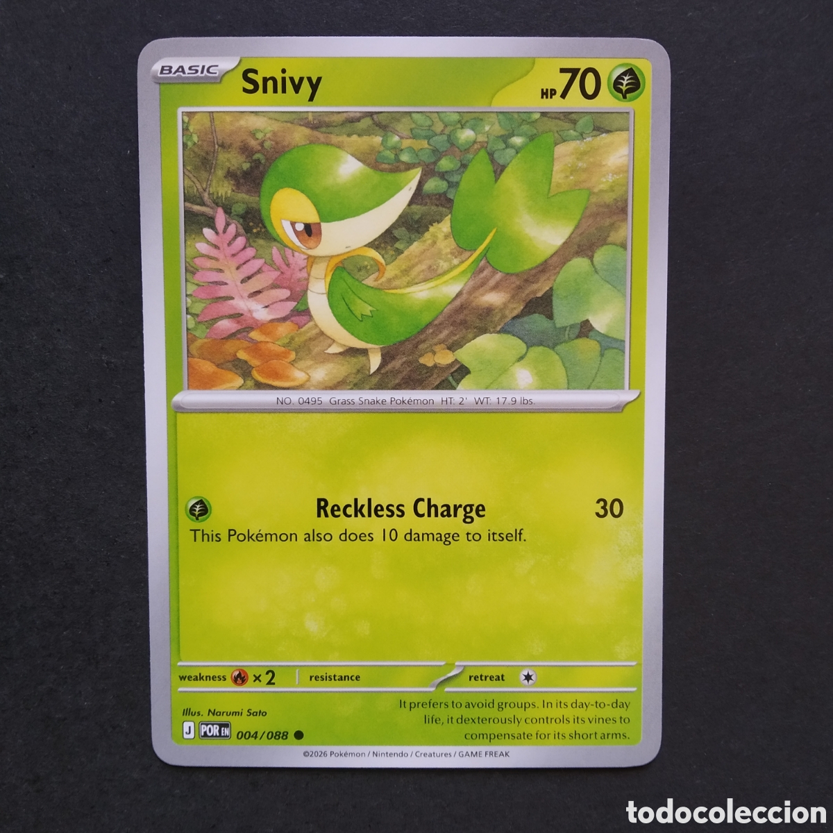 Figurine Collezionabili: CARTA TCG - N&ordm; 004 - SNIVY - PERFECT ORDER - POK&Eacute;MON - EN INGL&Eacute;S