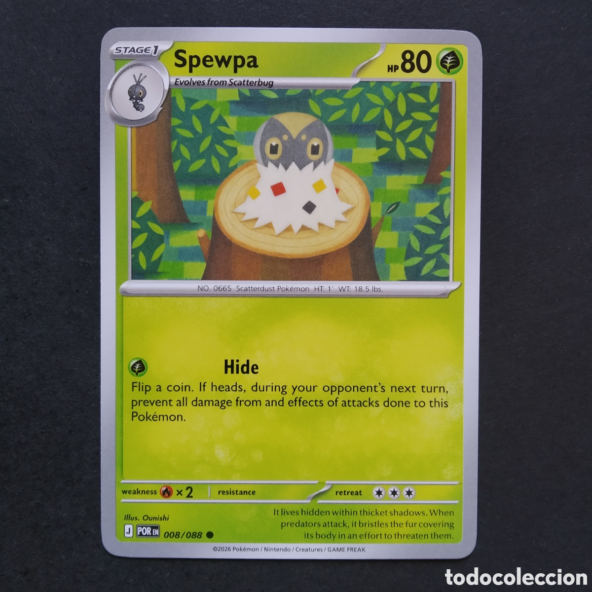 Trading cards: CARTA TCG - N&ordm; 008 - SPEWPA - PERFECT ORDER - POK&Eacute;MON - EN INGL&Eacute;S