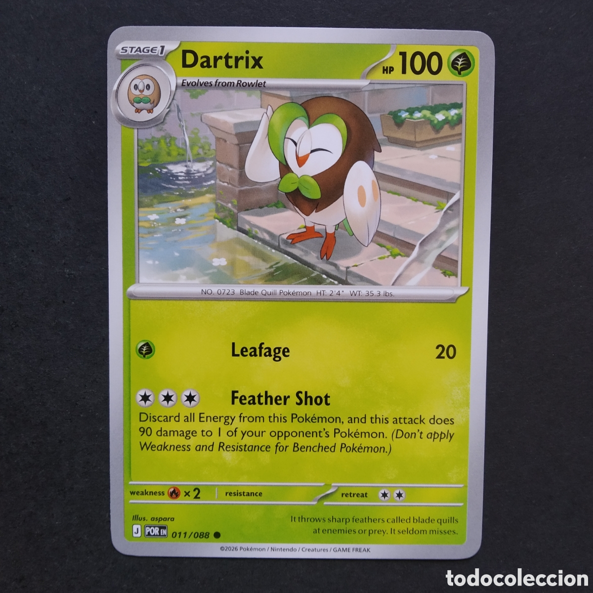 Trading cards: CARTA TCG - N&ordm; 011 - DARTRIX - PERFECT ORDER - POK&Eacute;MON - EN INGL&Eacute;S